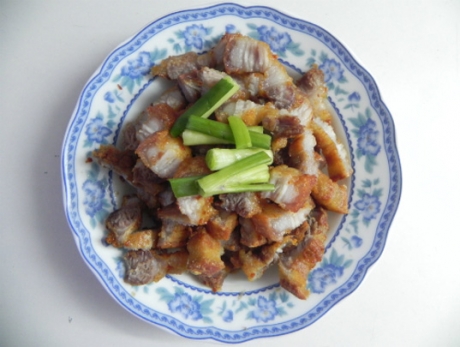 Đậm đà thịt ba chỉ chiên muối ớt Tây Ninh