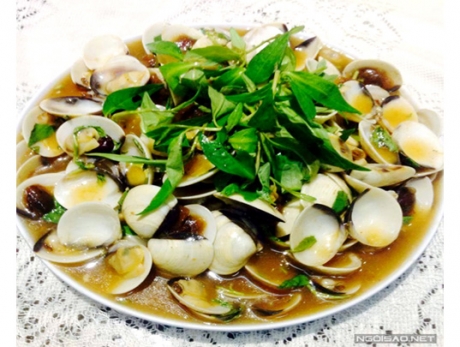 Lạ miệng ngao sốt me chua cay ngọt